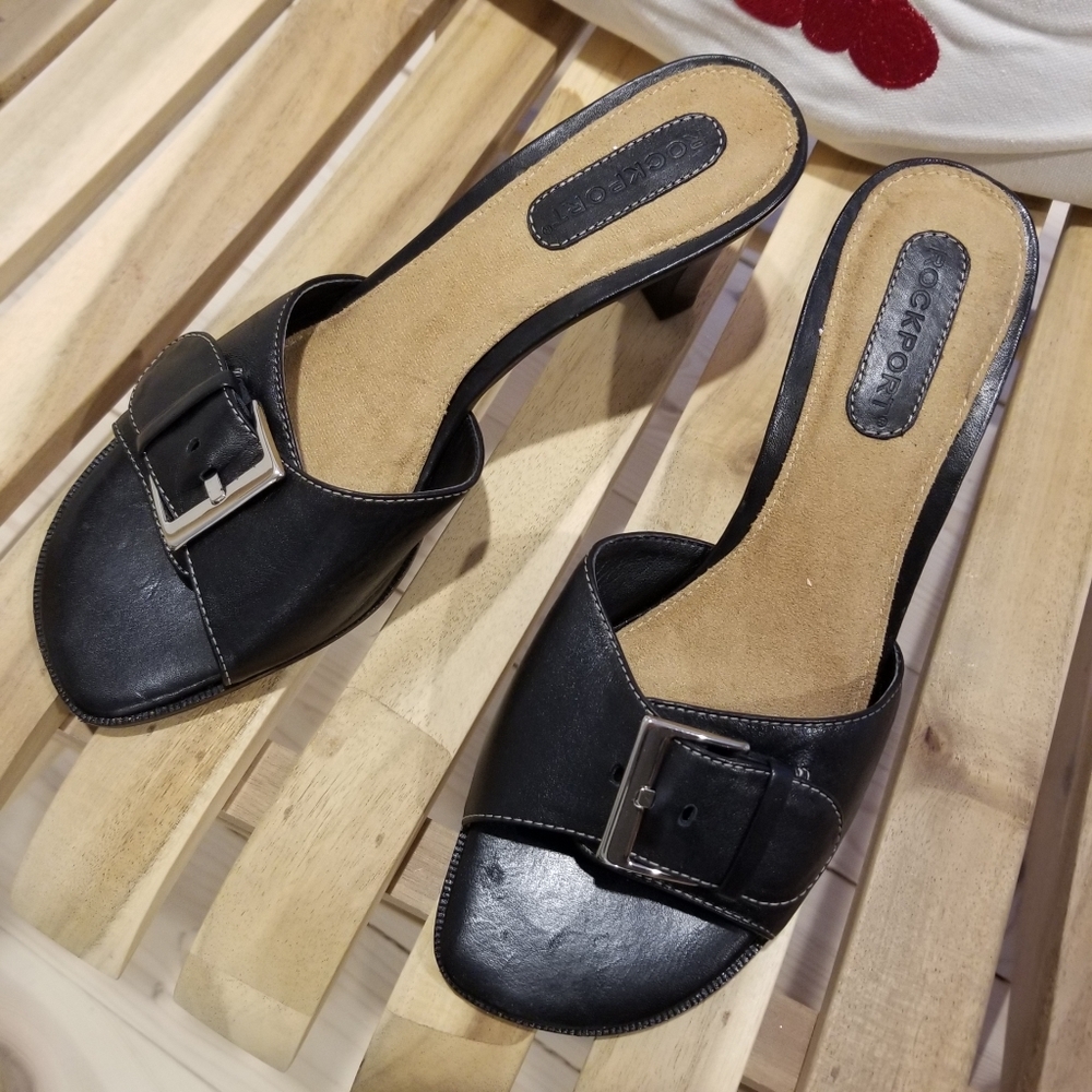 ROCKPORT new Slide Sandal black leather